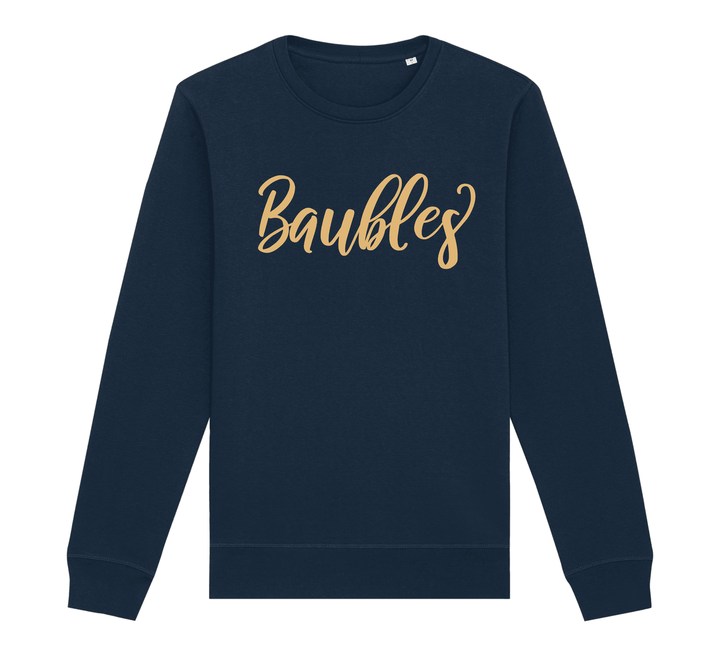 Baubles sweater in Navy