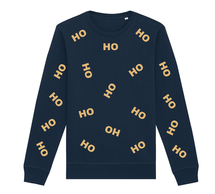 Ho Ho Ho Sweater in Navy