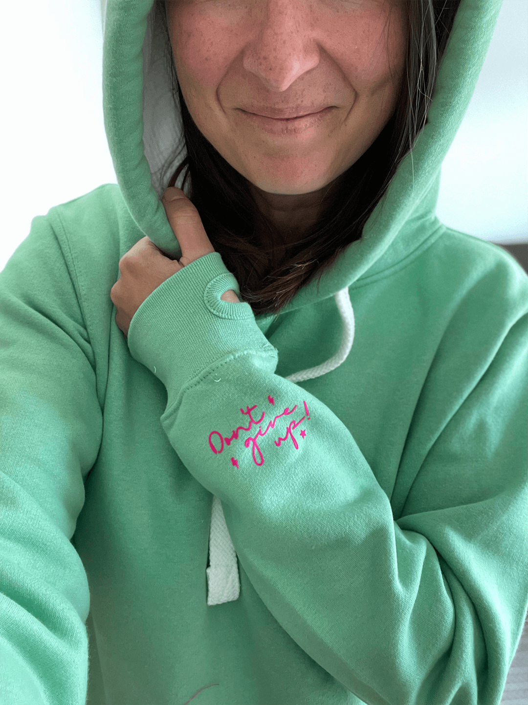 Note to Self Hoodie in Green