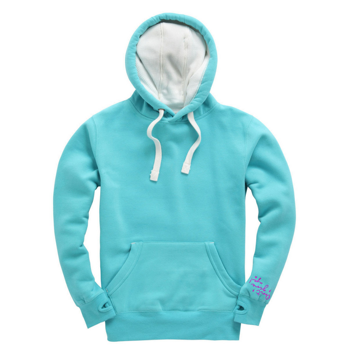 Note to Self Hoodie in Lagoon Blue